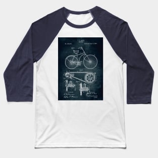 Bicycle patent Baseball T-Shirt